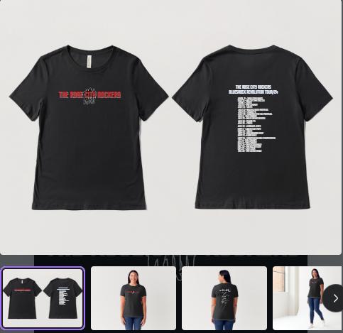 Souvenir band tour tshirt